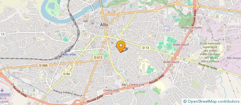 localisation de l'entreprise MONSIEUR HENRI MOULIS à ALBI