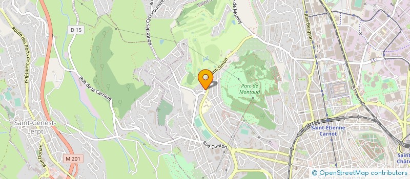 localisation de l'entreprise MONSIEUR HENRI MOUNET  SAINT-ETIENNE