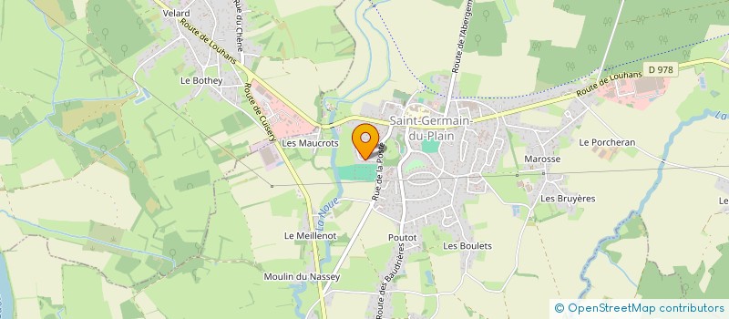 localisation de l'entreprise MONSIEUR HENRI MOUSSINGA  SAINT-GERMAIN-DU-PLAIN