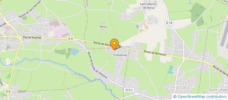 localisation de l'entreprise MONSIEUR HENRI MOUTON  SAINT-ALBAN-LES-EAUX