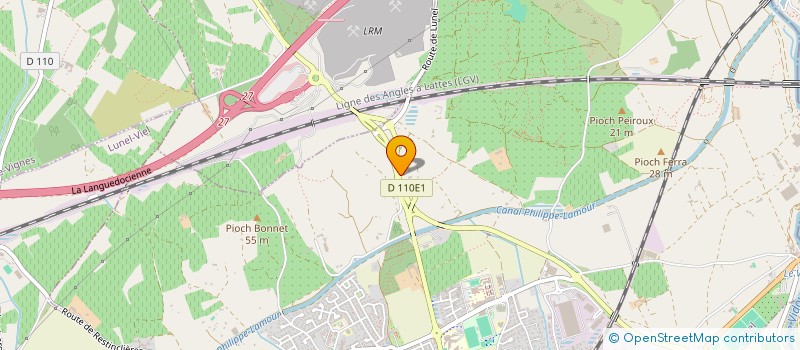 localisation de l'entreprise MONSIEUR HENRI NARDY  LUNEL