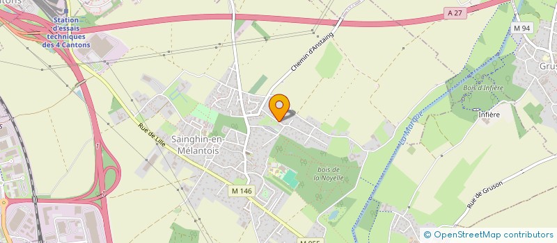 localisation de l'entreprise MONSIEUR HENRI NARGUET  SAINGHIN-EN-MELANTOIS