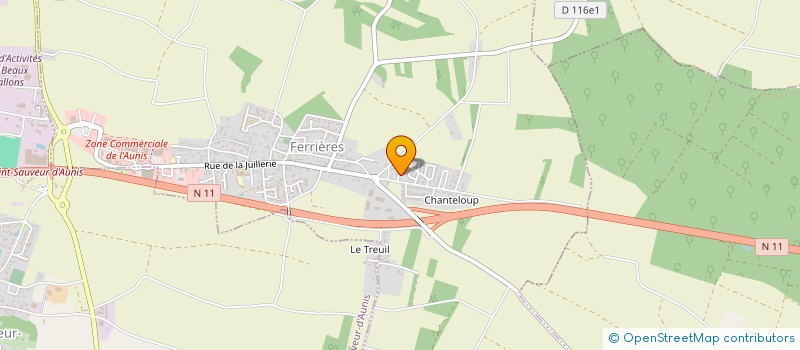 localisation de l'entreprise MONSIEUR HENRI NAUDEAU  FERRIERES