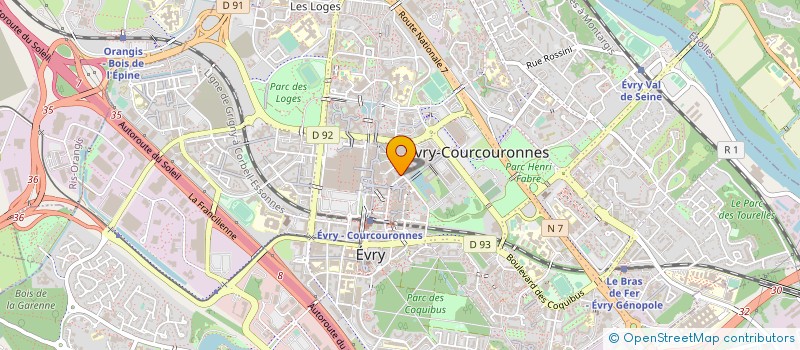 localisation de l'entreprise MONSIEUR HENRI NAVEL à EVRY-COURCOURONNES