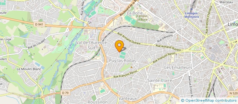 localisation de l'entreprise MONSIEUR HENRI NEYROU à LIMOGES