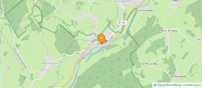 localisation de l'entreprise MONSIEUR HENRI NICOD  MONTBENOIT