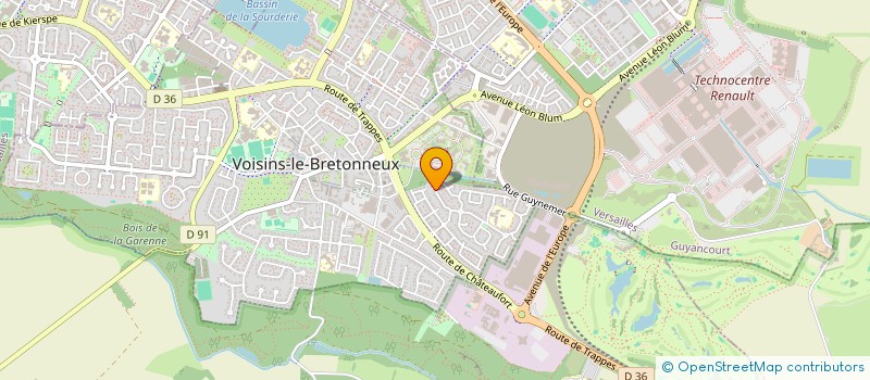 localisation de l'entreprise MONSIEUR HENRI OECHSLIN  VOISINS-LE-BRETONNEUX