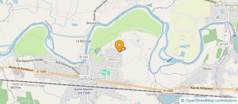 localisation de l'entreprise MONSIEUR HENRI OLIVIER  SAINT ANTOINE SUR L'ISLE