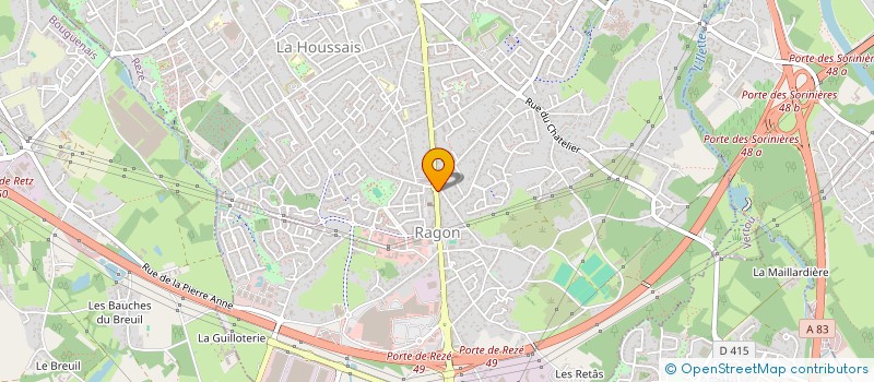 localisation de l'entreprise MONSIEUR HENRI OLIVIER à REZE