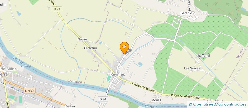 localisation de l'entreprise MONSIEUR HENRI ORIES  REYNIES