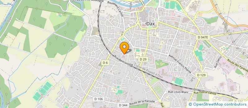 localisation de l'entreprise MONSIEUR HENRI OURGAUD à DAX