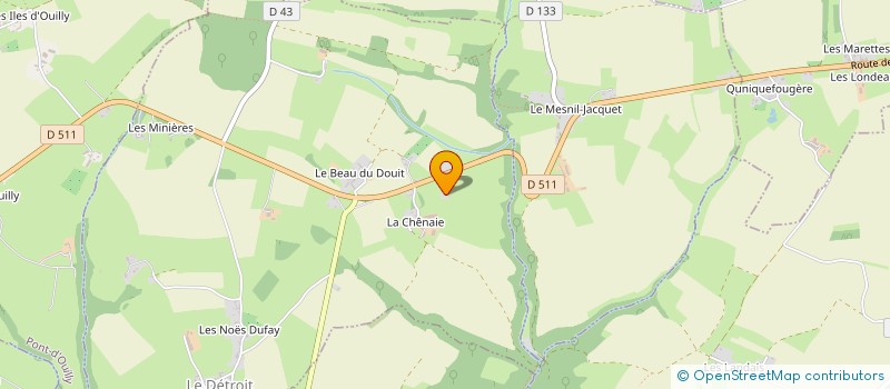 localisation de l'entreprise MONSIEUR HENRI PALLIGEN  LE DETROIT