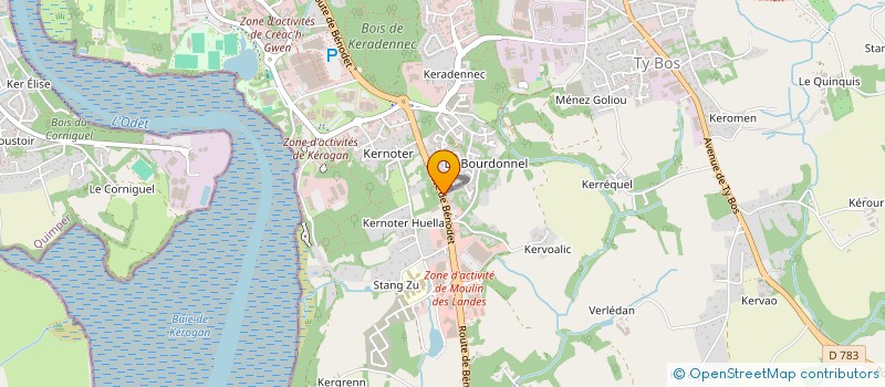 localisation de l'entreprise MONSIEUR HENRI PARADOWSKI à QUIMPER