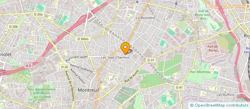 localisation de l'entreprise MONSIEUR HENRI PARENTI à MONTREUIL
