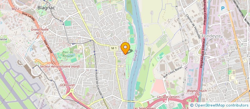 localisation de l'entreprise MONSIEUR HENRI PASCAL  BLAGNAC