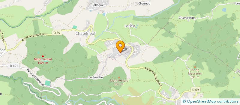 localisation de l'entreprise MONSIEUR HENRI PASCAL à CHATELNEUF
