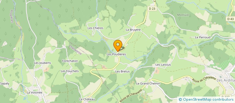 localisation de l'entreprise MONSIEUR HENRI PASSOT  LES ARDILLATS