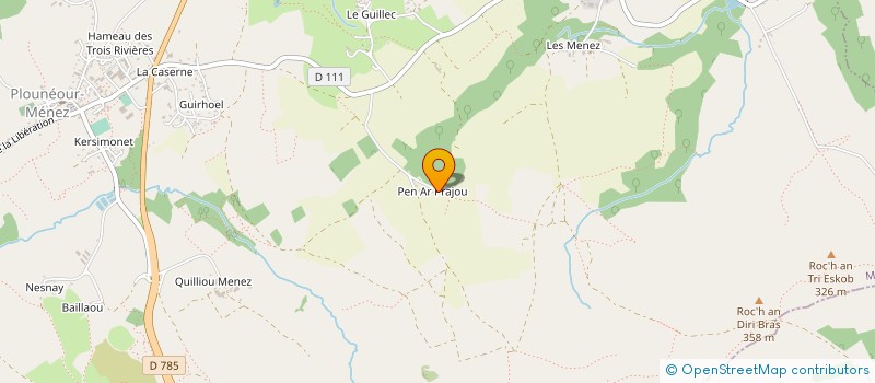 localisation de l'entreprise MONSIEUR HENRI PAUGAM  PLOUNEOUR-MENEZ