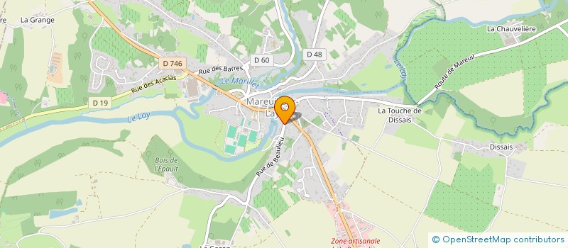 localisation de l'entreprise MONSIEUR HENRI-PAUL PASQUIET  MAREUIL-SUR-LAY-DISSAIS