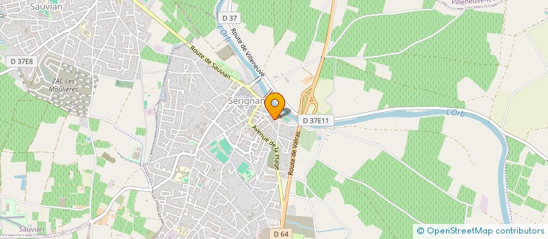 localisation de l'entreprise MONSIEUR HENRI PAULS  SAUVIAN