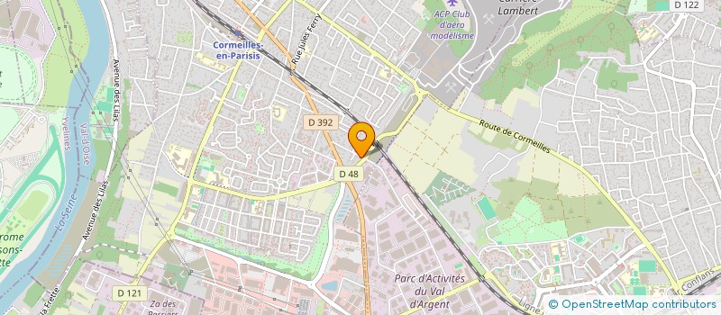 localisation de l'entreprise MONSIEUR HENRI PAUQUET  CORMEILLES-EN-PARISIS