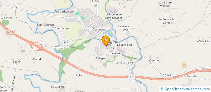 localisation de l'entreprise MONSIEUR HENRI PAYS  SAINT-CARADEC