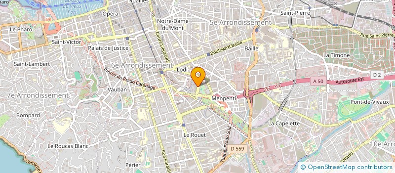 localisation de l'entreprise MONSIEUR HENRI PELISSIER à MARSEILLE