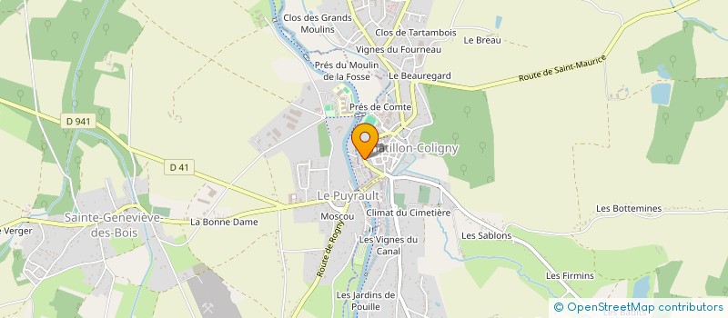 localisation de l'entreprise MONSIEUR HENRI PELLARD à CHATILLON-COLIGNY