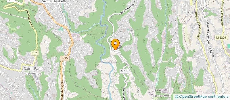 localisation de l'entreprise MONSIEUR HENRI PELLISSIER  LA GAUDE