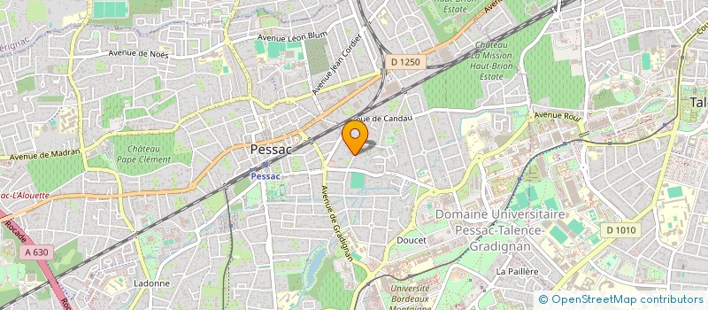 localisation de l'entreprise MONSIEUR HENRI PELUCHON  TALENCE