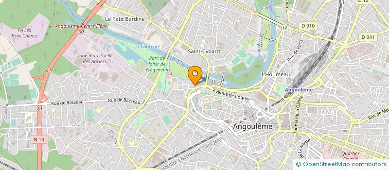 localisation de l'entreprise MONSIEUR HENRI PENELLE à ANGOULEME