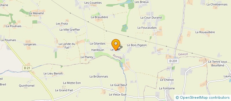 localisation de l'entreprise MONSIEUR HENRI PERCHE  ROMILLE