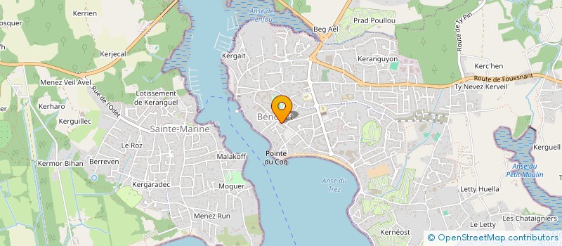 localisation de l'entreprise MONSIEUR HENRI PERENNOU  BENODET