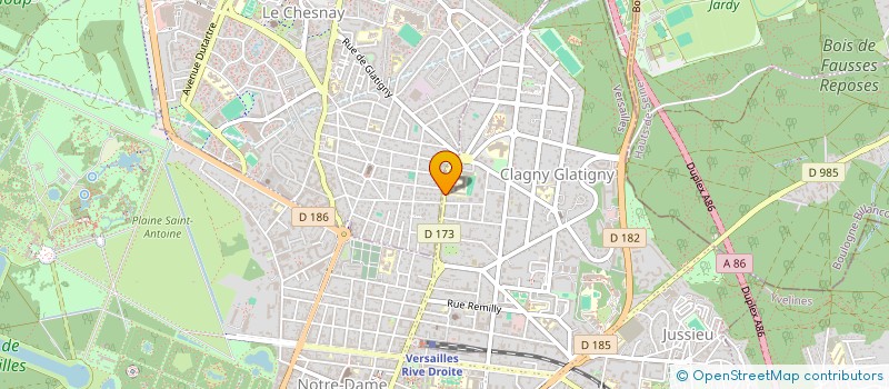 localisation de l'entreprise MONSIEUR HENRI PERNIN à VERSAILLES