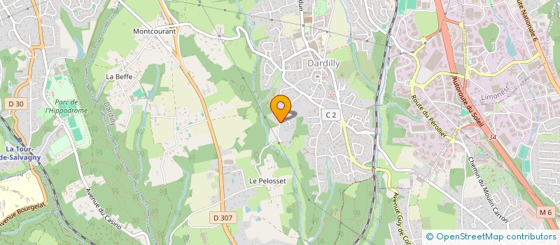 localisation de l'entreprise MONSIEUR HENRI PERRA à DARDILLY