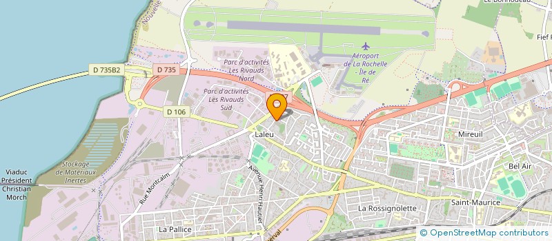 localisation de l'entreprise MONSIEUR HENRI PERREIN  LA ROCHELLE