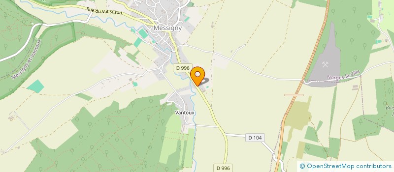 localisation de l'entreprise MONSIEUR HENRI PERRIN  MESSIGNY-ET-VANTOUX