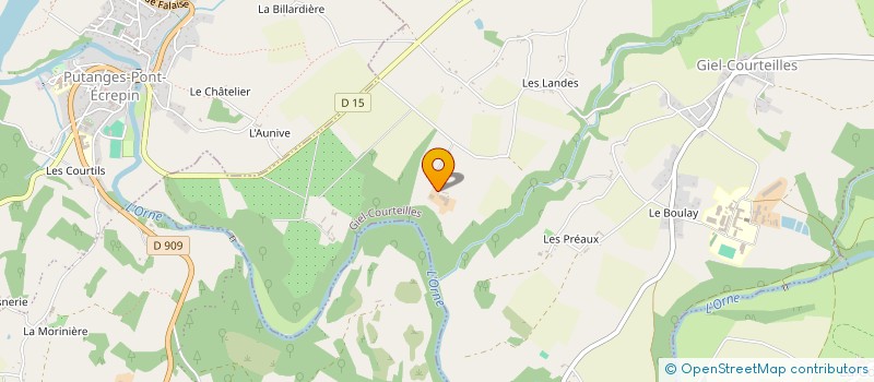 localisation de l'entreprise MONSIEUR HENRI PETIT à GIEL-COURTEILLES