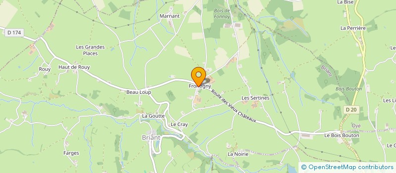 localisation de l'entreprise MONSIEUR HENRI PETIT  BRIANT