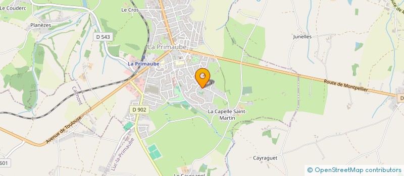 localisation de l'entreprise MONSIEUR HENRI PEYRAC  LUC-LA-PRIMAUBE