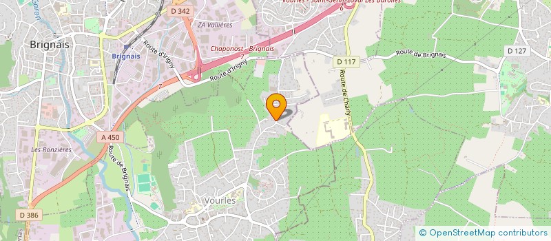 localisation de l'entreprise MONSIEUR HENRI PEYRARD  VOURLES