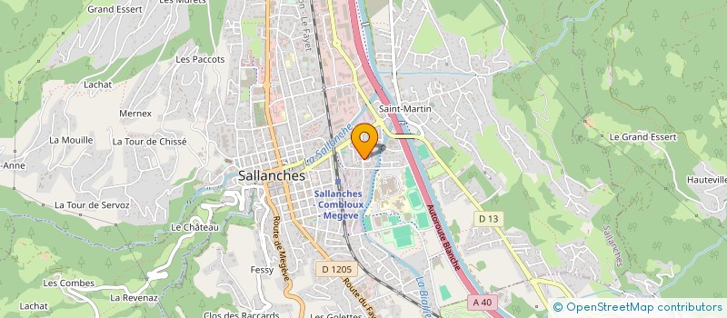 localisation de l'entreprise MONSIEUR HENRI PEZET  SALLANCHES