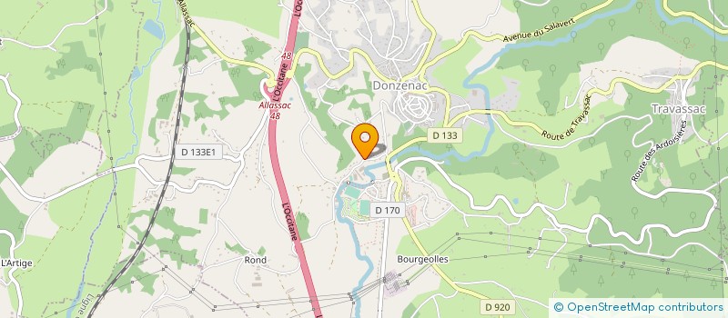 localisation de l'entreprise MONSIEUR HENRI PIERRE DELMOND  DONZENAC