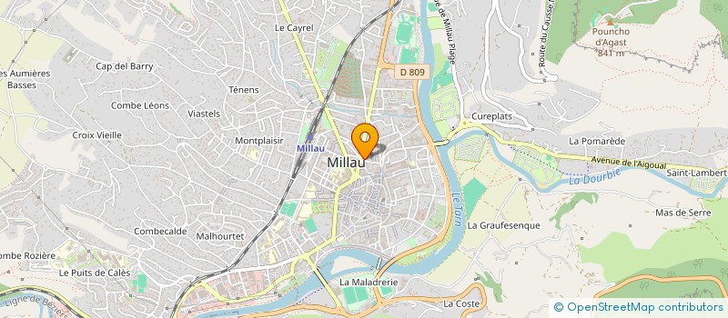localisation de l'entreprise MONSIEUR HENRI-PIERRE MASQUET à MILLAU
