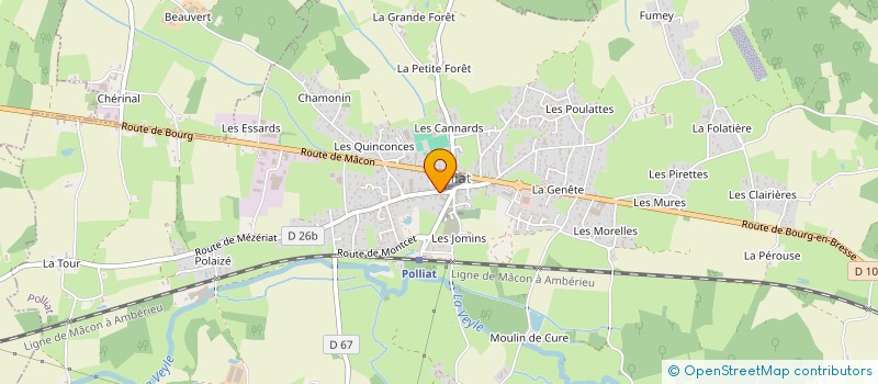 localisation de l'entreprise MONSIEUR HENRI-PIERRE POCHON  POLLIAT