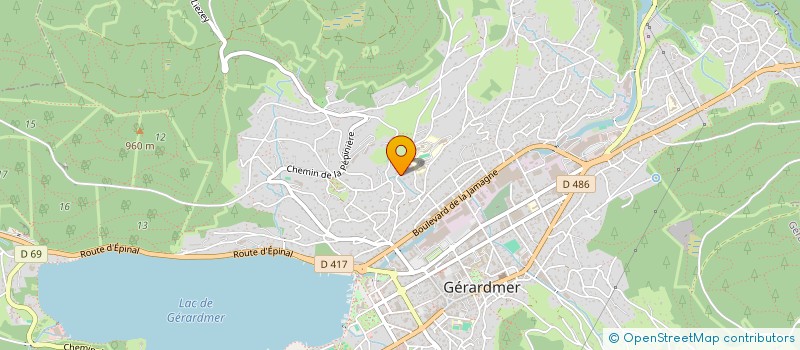 localisation de l'entreprise MONSIEUR HENRI PIERREL  GERARDMER