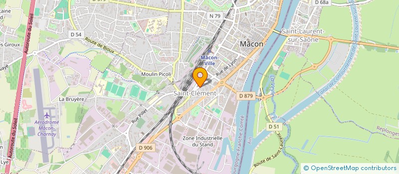 localisation de l'entreprise MONSIEUR HENRI PIGNAL  MACON