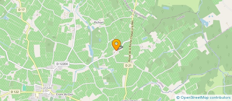 localisation de l'entreprise MONSIEUR HENRI PIGNON  LUSSAC