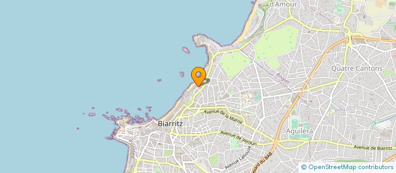 localisation de l'entreprise MONSIEUR HENRI PINAQUY  BIARRITZ