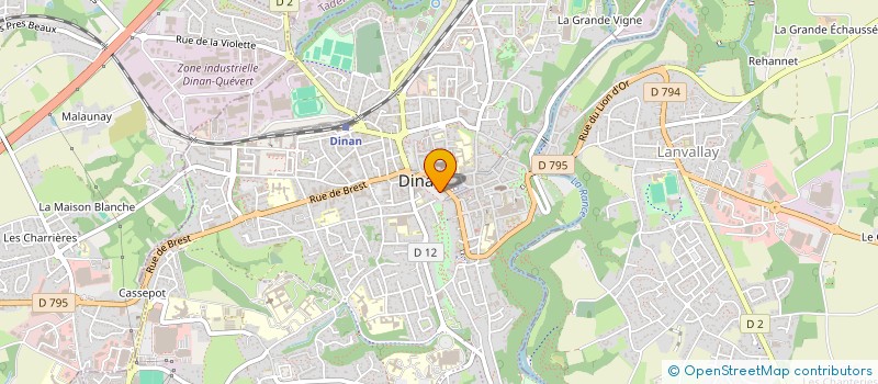 localisation de l'entreprise MONSIEUR HENRI PIRON  DINAN